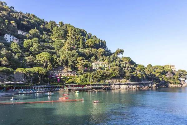 Pemandangan indah Teluk Paraggi di Santa Margherita Ligure , — Stok Foto