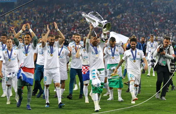 Final da Liga dos Campeões da UEFA 2018 em Kiev, Ucrânia — Fotografia de Stock