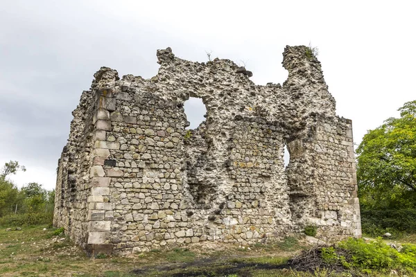 Ruinerna av medeltida slott i Seredne Village, Ukraina — Stockfoto