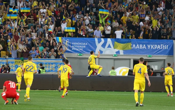 UEFA EURO 2020 Qualifying round: Ukraine - Serbia — Stock Photo, Image