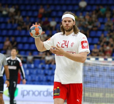 Ehf Euro 2020 Elemeleri hentbol oyunu Ukrayna v Danimarka