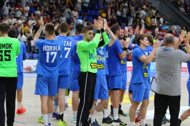 Ehf Euro 2020 Elemeleri hentbol oyunu Ukrayna v Danimarka