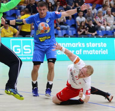 Ehf Euro 2020 Elemeleri hentbol oyunu Ukrayna v Danimarka