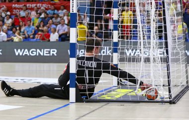 Ehf Euro 2020 Elemeleri hentbol oyunu Ukrayna v Danimarka