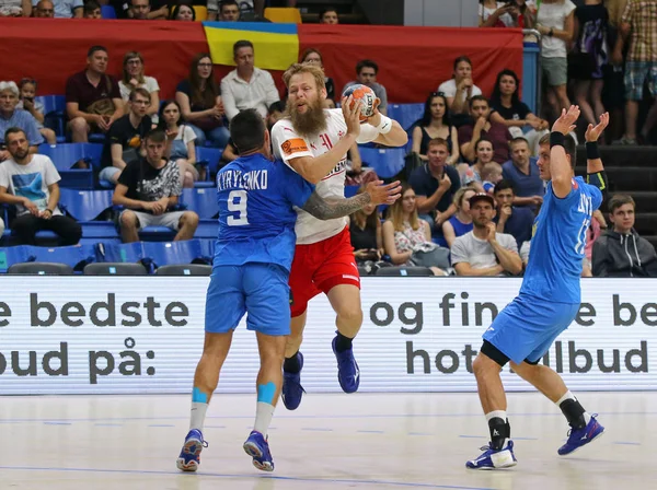 EHF EURO 2020 Qualifications handball game Ukraine v Danemark — Photo