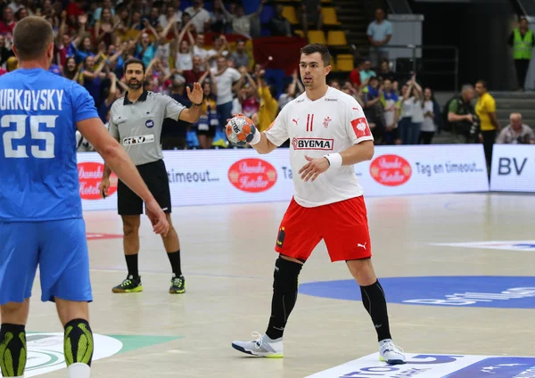 EHF EURO 2020 Clasificatorios balonmano Ucrania v Dinamarca —  Fotos de Stock