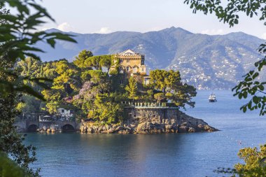 Santa Margherita Ligure Paraggi Körfezi güzel görünümü,