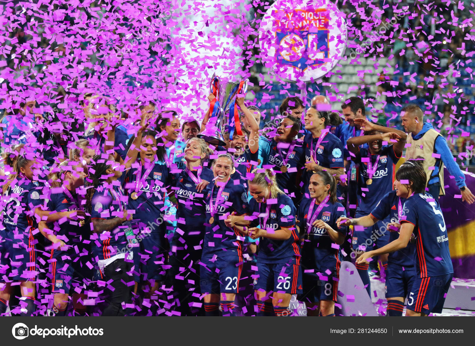 Uefa Women S Champions League Final 2018 Wolfsburg V Lyon Stock Editorial Photo C Katatonia82 281244650