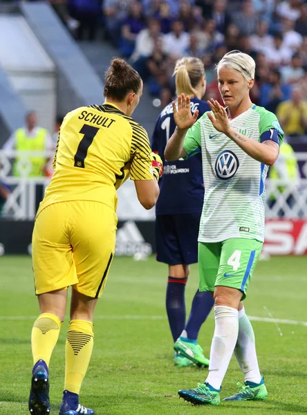 Uefa Champions-League-Finale der Frauen 2018 wolfsburg v lyon — Stockfoto