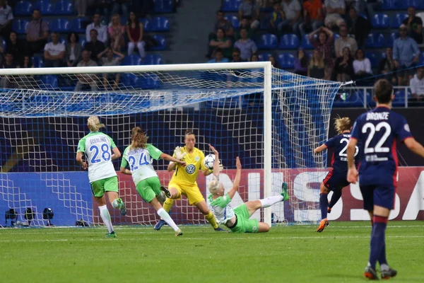 Liga mistrů UEFA (finále) 2018 Wolfsburg versus Lyon — Stock fotografie