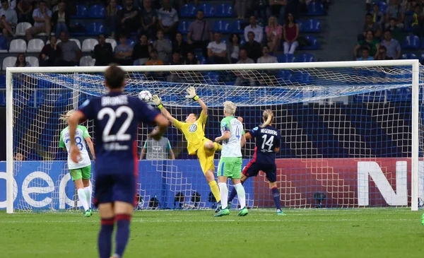 Πρωτάθλημα ποδοσφαίρου γυναικών UEFA τελικό 2018 Βόλφσμπουργκ v Λυών — Φωτογραφία Αρχείου