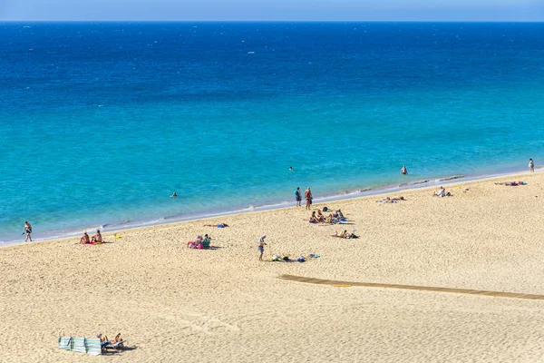 Morro Jable Beach, Fuerteventura Island, Canarische eilanden, Spanje — Stockfoto