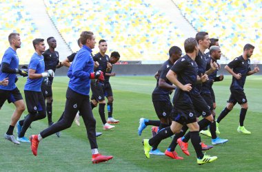 Uefa Şampiyonlar Ligi Dinamo Kiev v Club Brugge. Maç öncesi tren