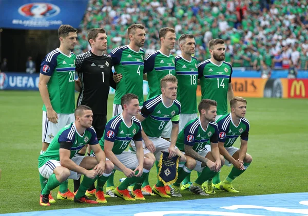 UEFA EURO 2016 jogo Ucrânia v Irlanda do Norte — Fotografia de Stock