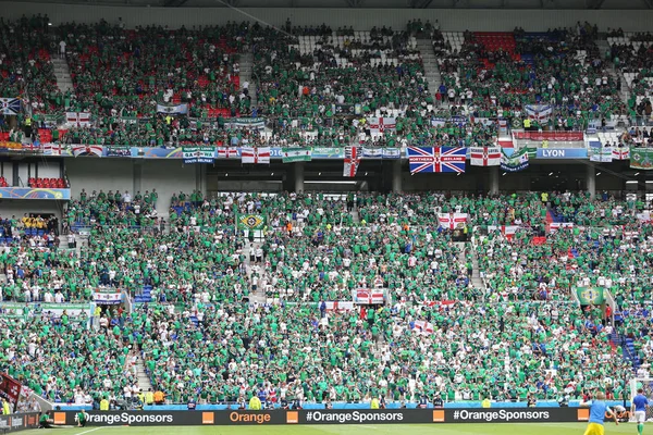 UEFA EURO 2016 jogo Ucrânia v Irlanda do Norte — Fotografia de Stock