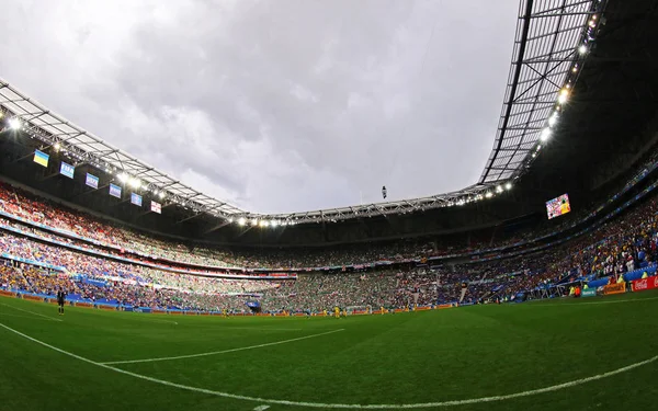 UEFA EURO 2016 jogo Ucrânia v Irlanda do Norte — Fotografia de Stock