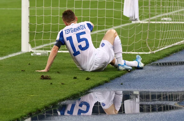 Mistrovství Ligy mistrů Dynamo Kyjev versus klub Brugge — Stock fotografie