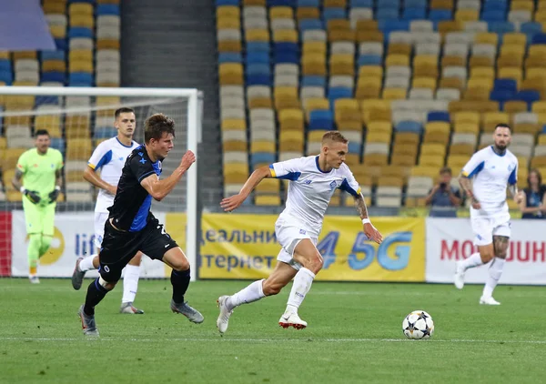 Mistrovství Ligy mistrů Dynamo Kyjev versus klub Brugge — Stock fotografie