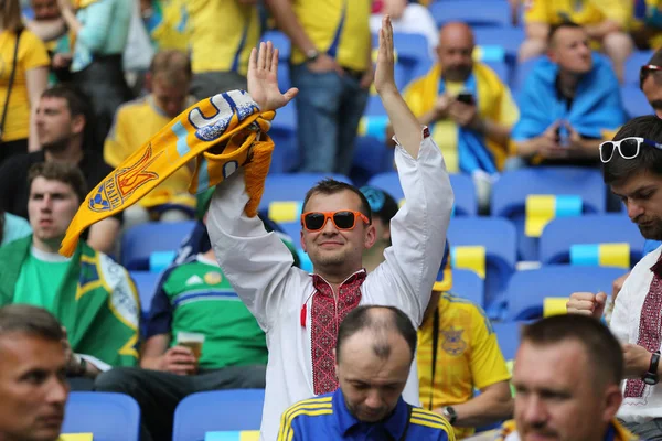 UEFA EURO 2016 match Ukraine v Irlande du Nord — Photo