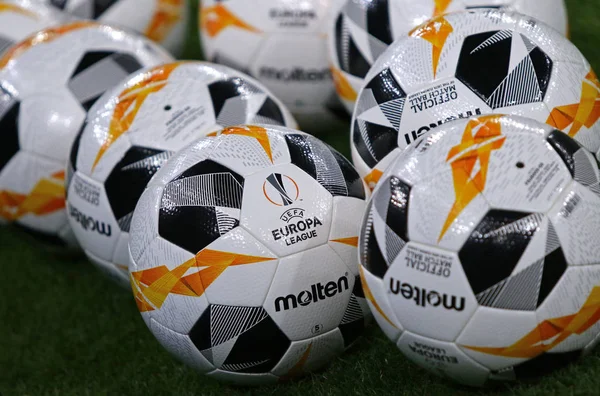Bolas de jogo oficiais da Liga Europa da UEFA — Fotografia de Stock