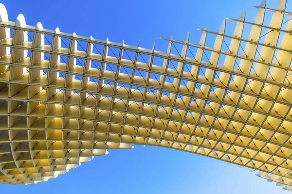Metropol parasol drewniana struktura w Sevilla, Andaluzja, Hiszpania — Zdjęcie stockowe