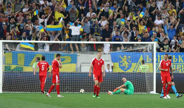 UEFA EURO 2020 Qualifying round: Ukraine - Serbia — Stock Photo, Image