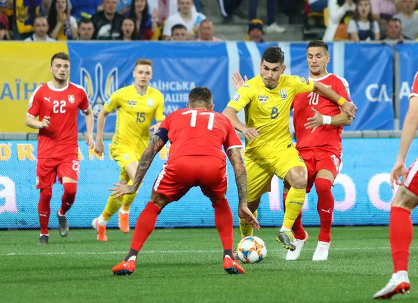UEFA Euro 2020 eleme turu: Ukrayna-Sırbistan — Stok fotoğraf