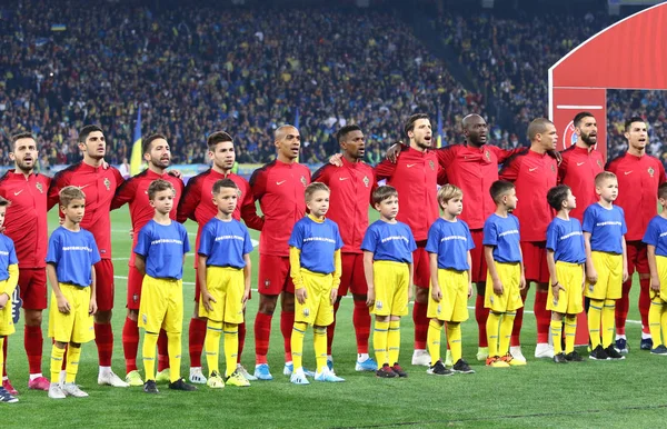 UEFA EURO 2020 Ronda Qualificatória: Ucrânia - Portugal — Fotografia de Stock