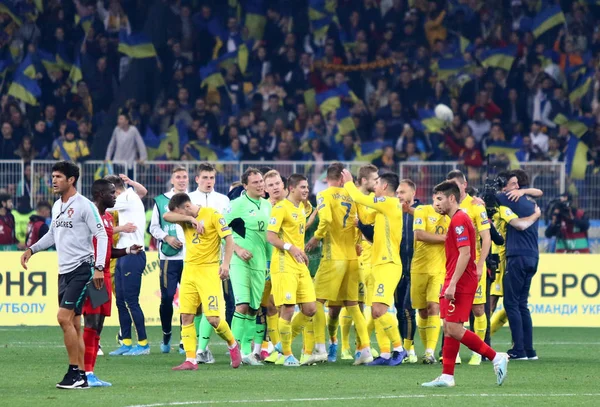 UEFA EURO 2020 Ronda Qualificatória: Ucrânia - Portugal — Fotografia de Stock