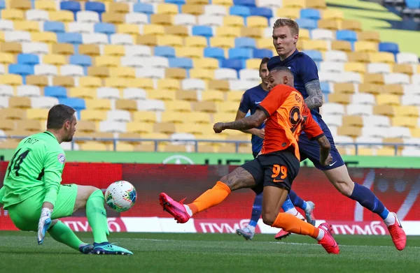 Kyiv Ukrajina Června 2020 Fernando Shakhtar Doněck Útočí Brankáře Yevhena — Stock fotografie