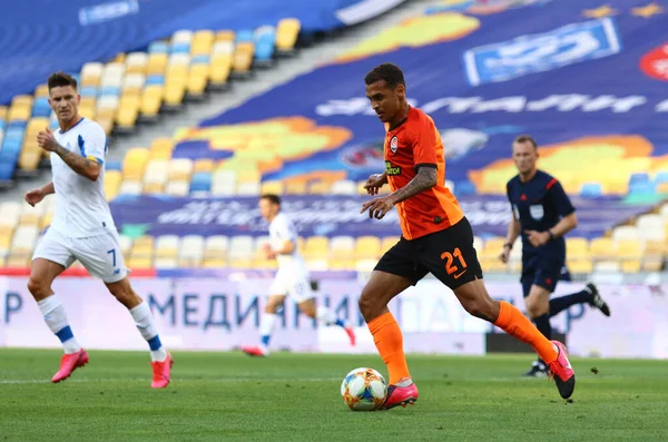 Kyiv Ucrania Julio 2020 Alan Patrick Shakhtar Donetsk Controla Una —  Fotos de Stock