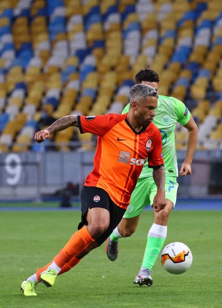 Kyiv Ucrania Agosto 2020 Marlos Shakhtar Donetsk Acción Durante Partido —  Fotos de Stock