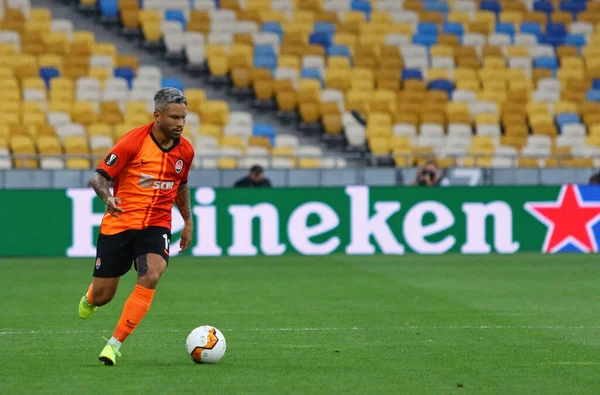 Kyiv Ukraine August 2020 Marlos Shakhtar Donetsk Action Uefa Europa — Stock Photo, Image