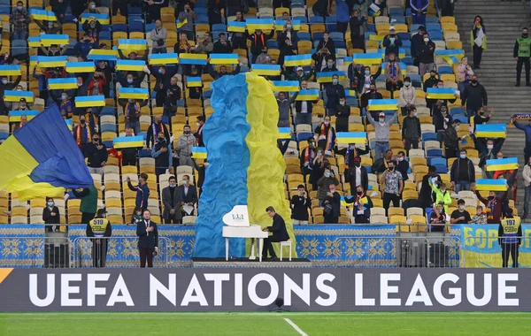 Kyiv Ukraine Ekim 2020 Ukraynalı Virtüöz Evgeny Khmara Uefa Uluslar — Stok fotoğraf