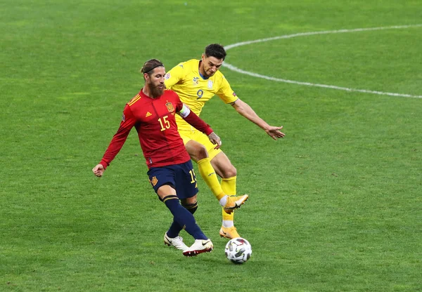 Kyiv Ucrania Octubre 2020 Sergio Ramos España Lucha Por Una —  Fotos de Stock