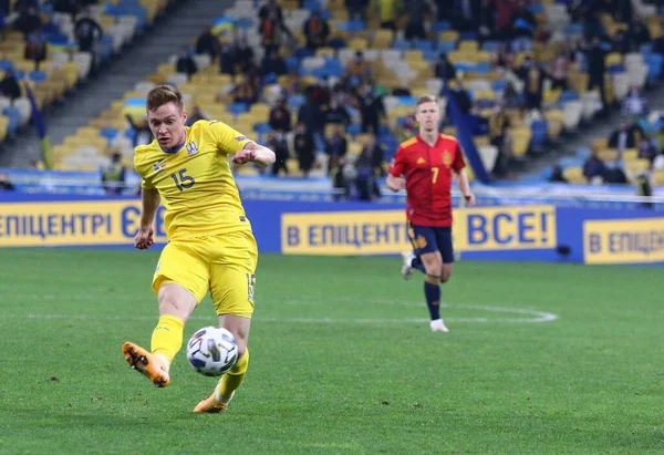 Kyiv Ukraine Oktober 2020 Viktor Tsygankov Ukraina Gör Mål Uefa — Stockfoto