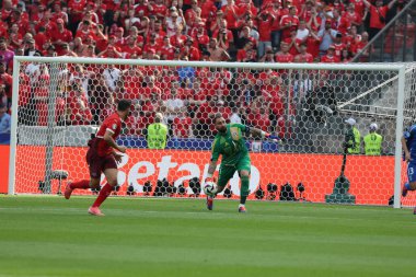 Berlin, Germany - June 29, 2024: Goalkeeper Gianluigi Donnarumma of Italy (#1) in action during the UEFA EURO 2024 Round of 16 game Switzerland v Italy at Olympiastadion in Berlin, Germany
