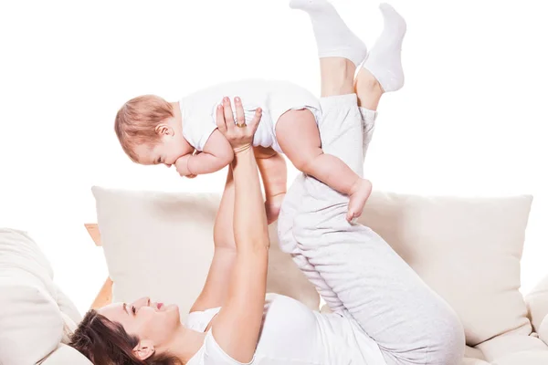 Inspirierende Sorge um das Baby — Stockfoto