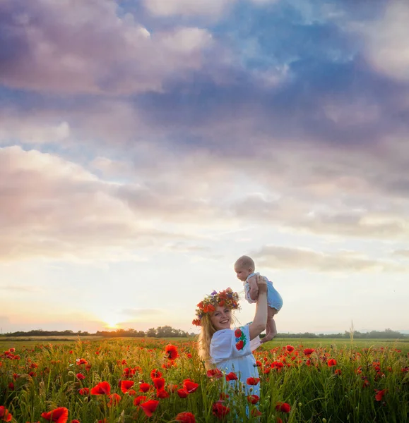 Inspired young mother — Stock Photo, Image