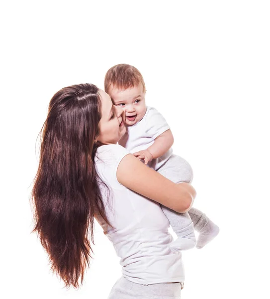 Precioso bebé y madre — Foto de Stock