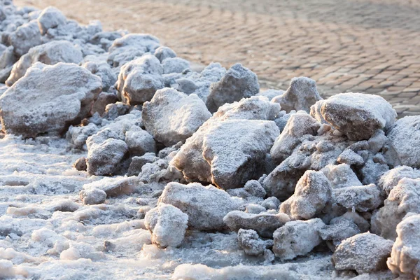 Snow is on the ground — Stock Photo, Image