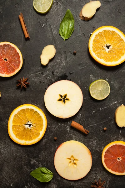 Padrão de fruta colorida — Fotografia de Stock