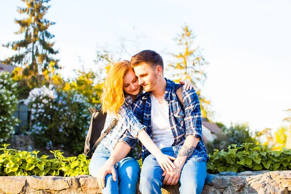 Viaggio romantico nella città vecchia — Foto Stock