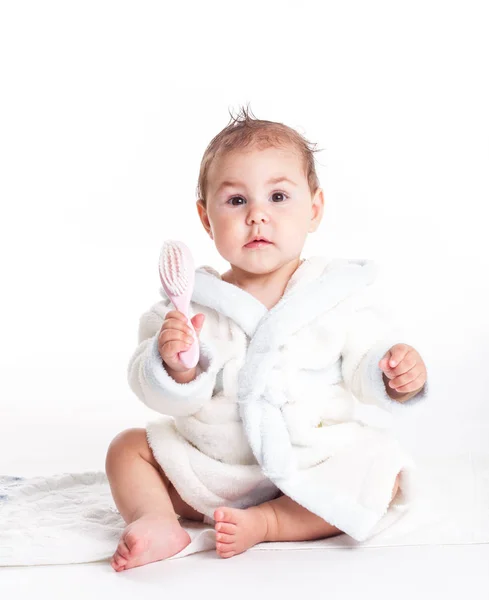 Baby after bath — Stock Photo, Image