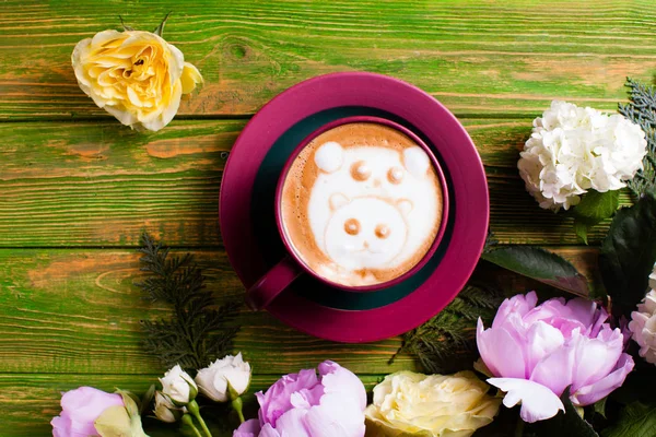 Kopje koffie in de dierentuin — Stockfoto