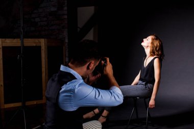 Stüdyo photosession işlemi