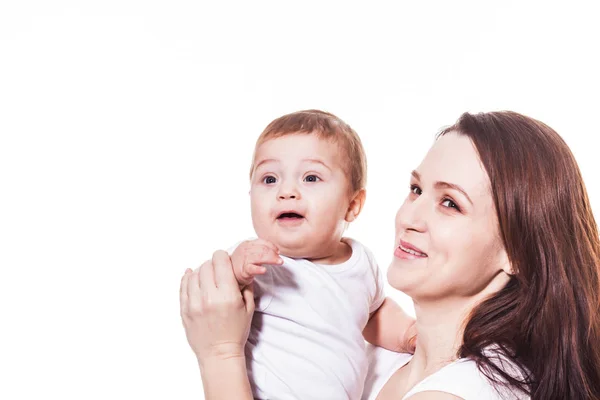 Mãe feliz e bebê — Fotografia de Stock