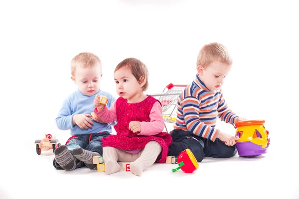 Troje dzieci Zagraj — Zdjęcie stockowe