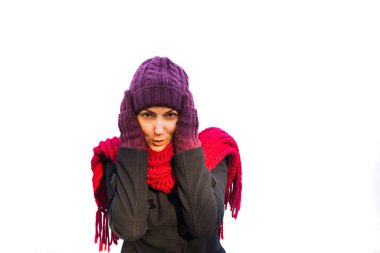 Donmuş genç kadın