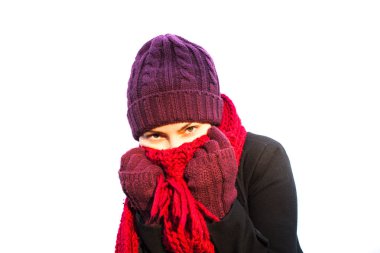 Donmuş genç kadın